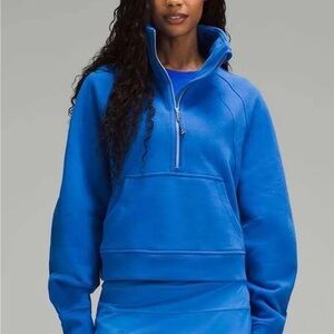 NWOT Lululemon Scuba Half-Zip Sweatshirt in Blazer Blue Tone